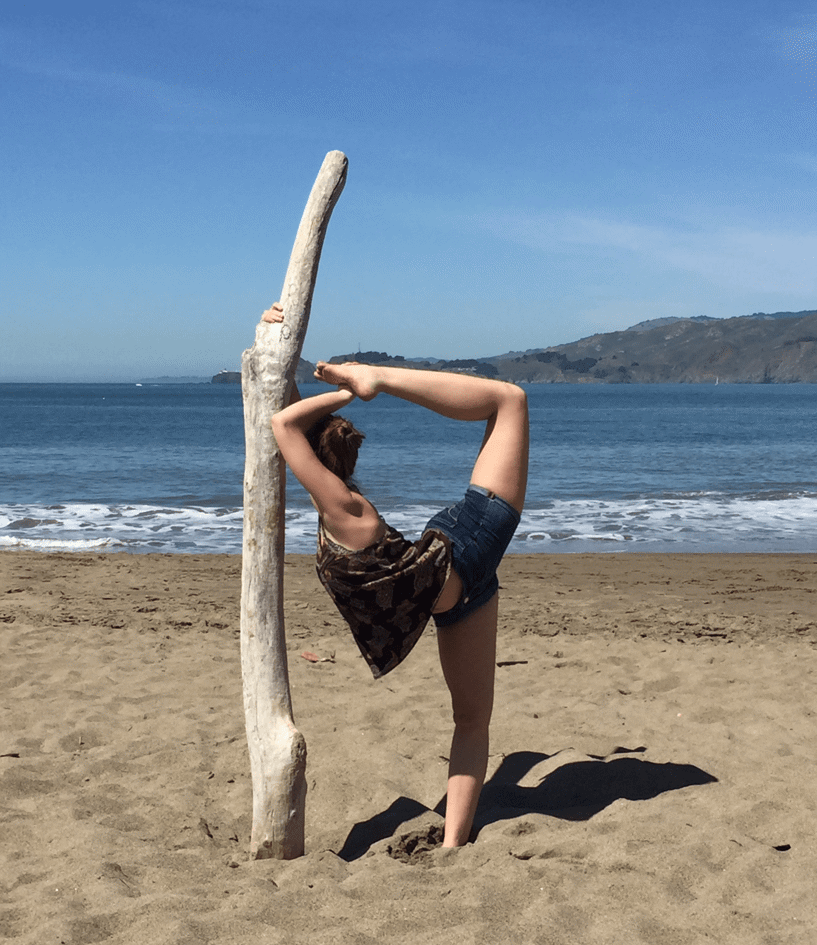 Girl on beach